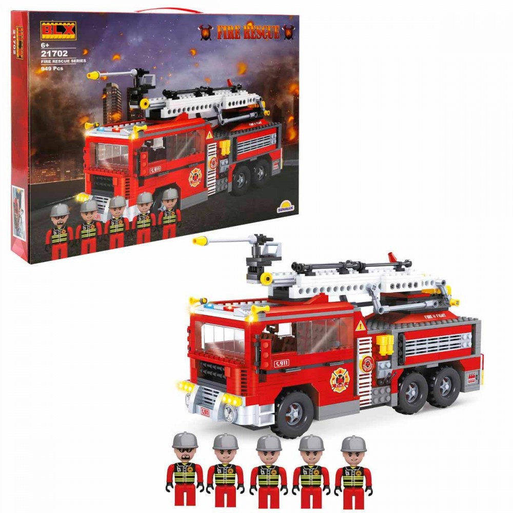 949 PARÇA BLX-FIRE RESCUE SET LEGO (8)