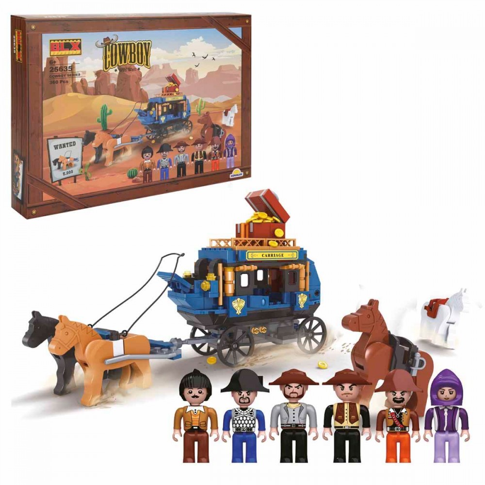 360 PARÇA BLX-COWBOY SET ASKERLER VE KIZILDERİLİLER LEGO (12)