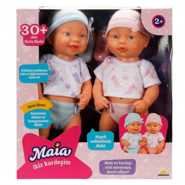 32 CM SESLİ MAİA İKİZ BEB...