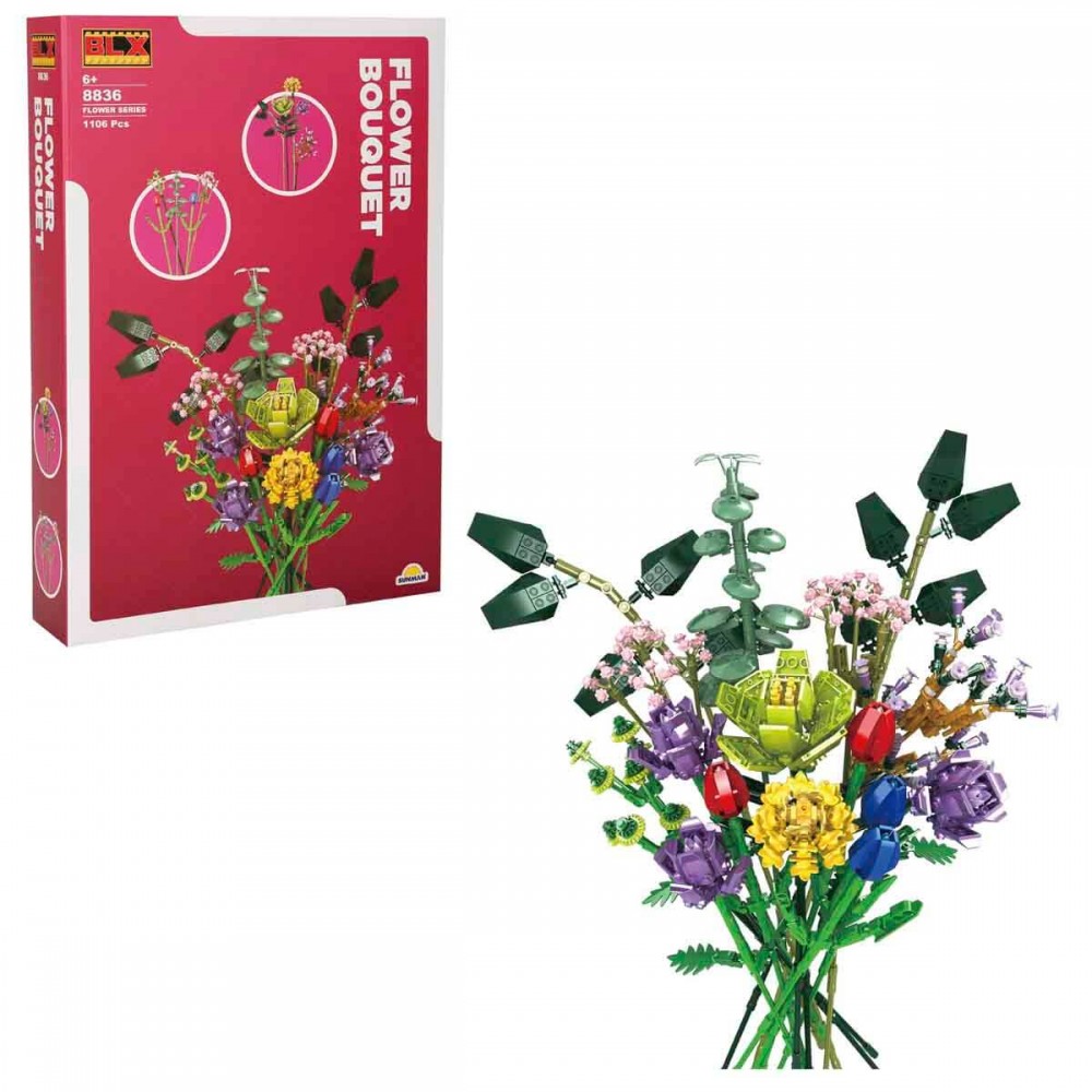 1106 PARÇA BLX-FLOWER SET ÇİÇEK BUKETİ LEGO (24)