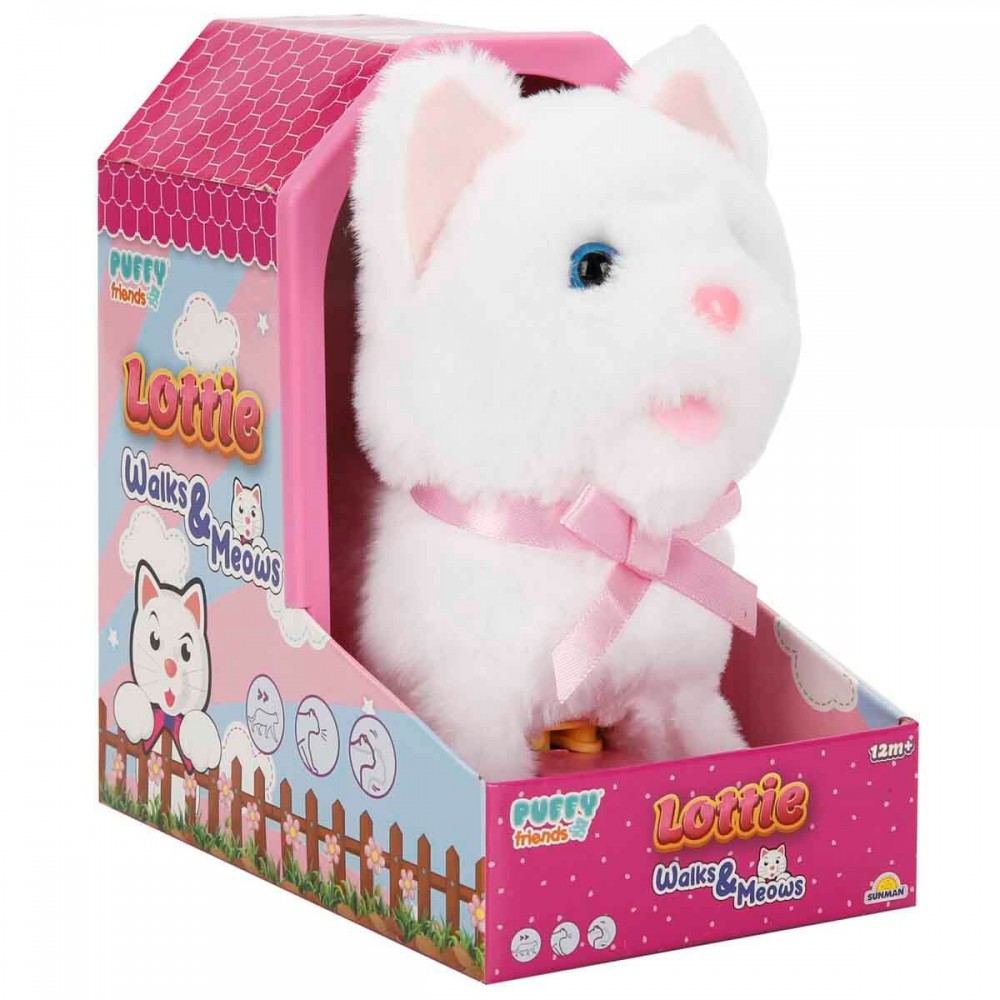 SESLİ VE HAREKETLİ SEVİMLİ KEDİ PELUŞ LOTTIE (24)