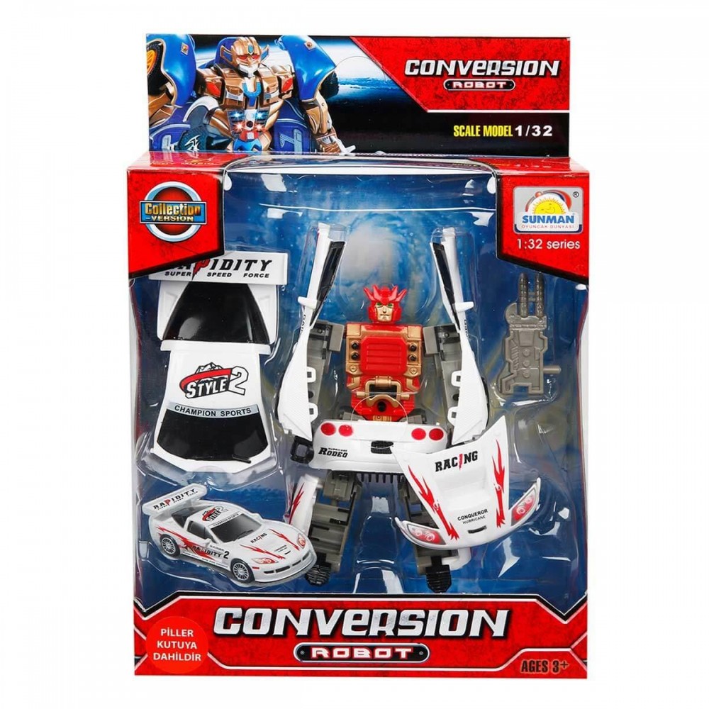 1:32 SESLİ VE IŞIKLI ROBOT TRANSFORMERS (60)