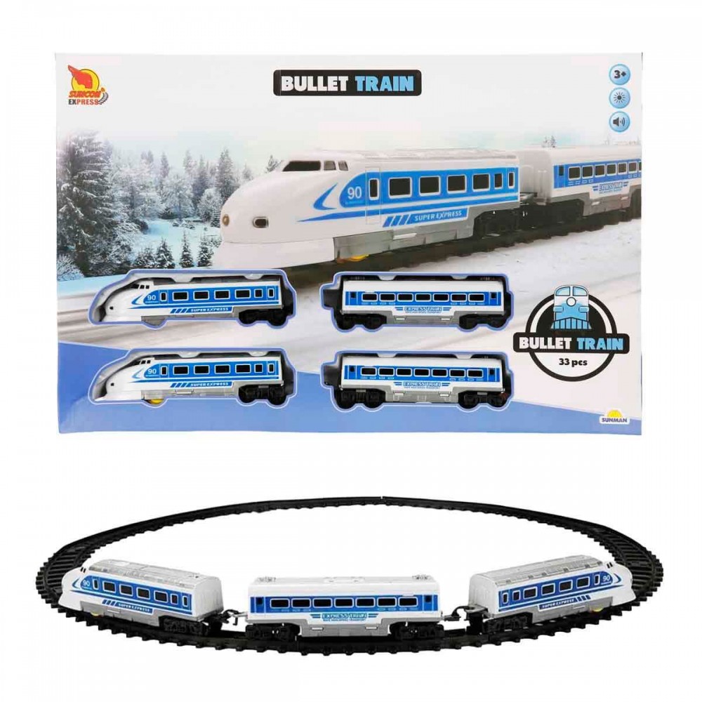 33 PARÇA SESLİ VE IŞIKLI TREN SET BULLET (3)