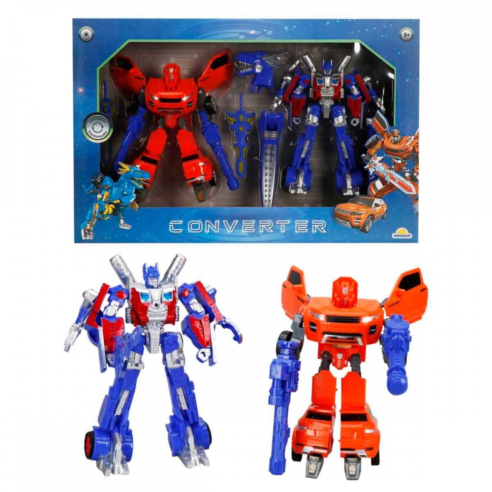 IŞIKLI 2'Lİ TRANSFORMERS ROBOT (6)