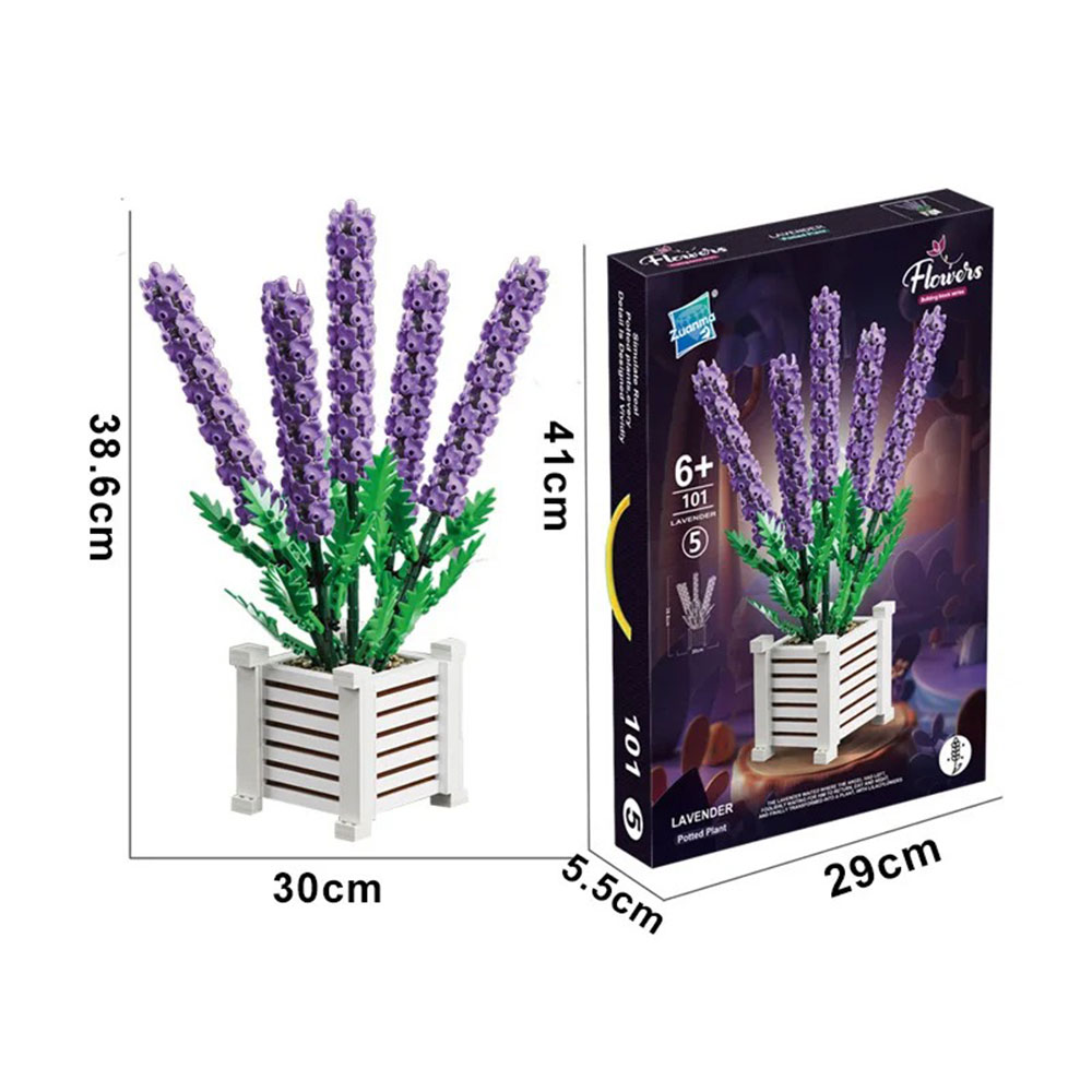 1204 PARÇA LAVANTA ÇİÇEĞİ BLOK LEGO (12)