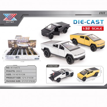 12'Lİ PAKETTE 1:32 ÇEK BIRAK METAL TESLA ARABA (144)