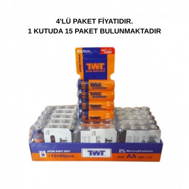 15'Lİ KUTUDA TWT 4'LÜ ÇEL...