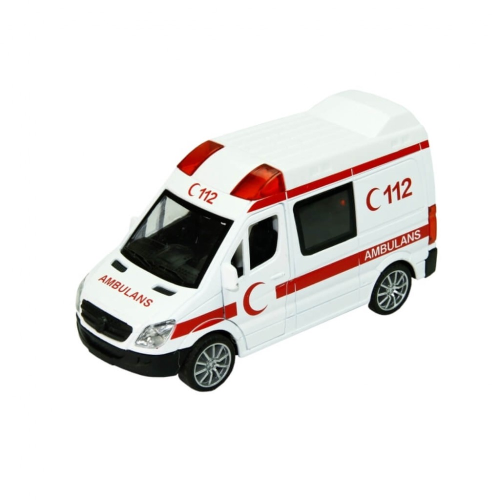 1:30 METAL SESLİ IŞIKLI AMBULANS (48) 