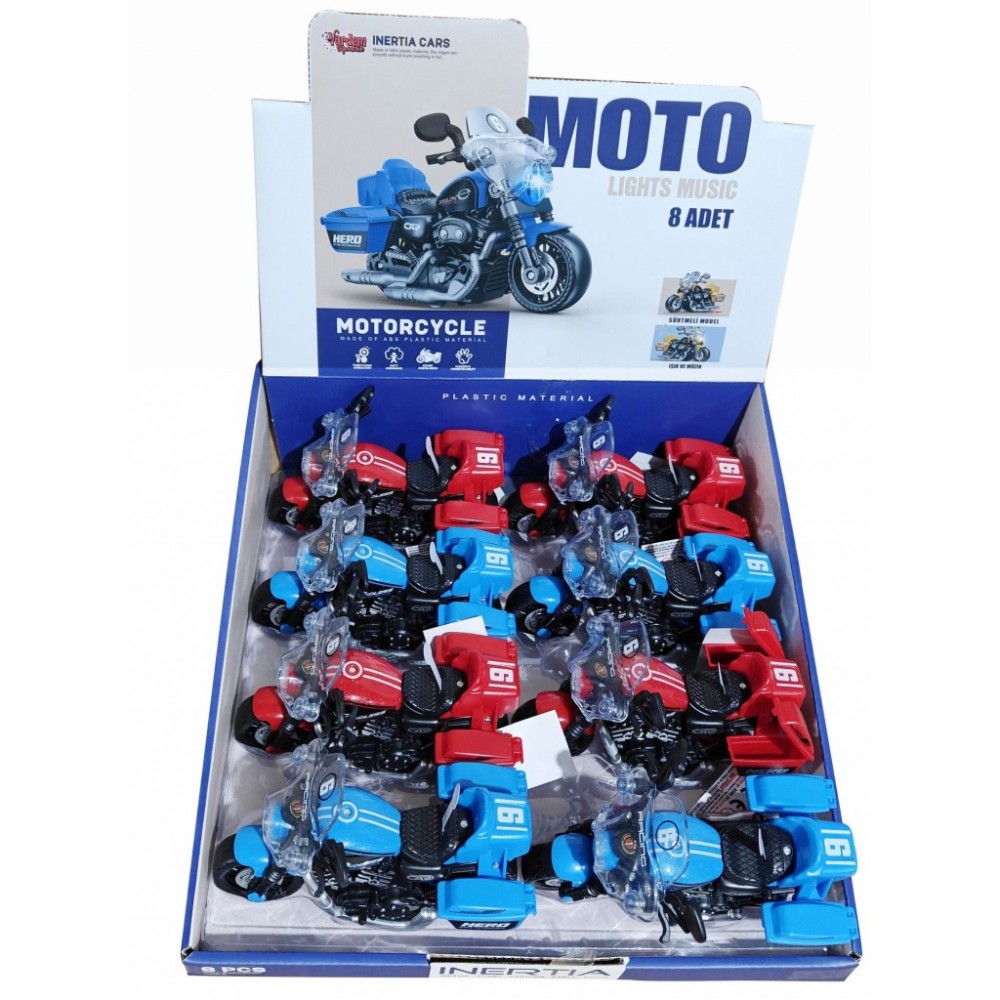 8'Lİ PAKETTE SESLİ VE IŞIKLI MOTOSİKLET (48)