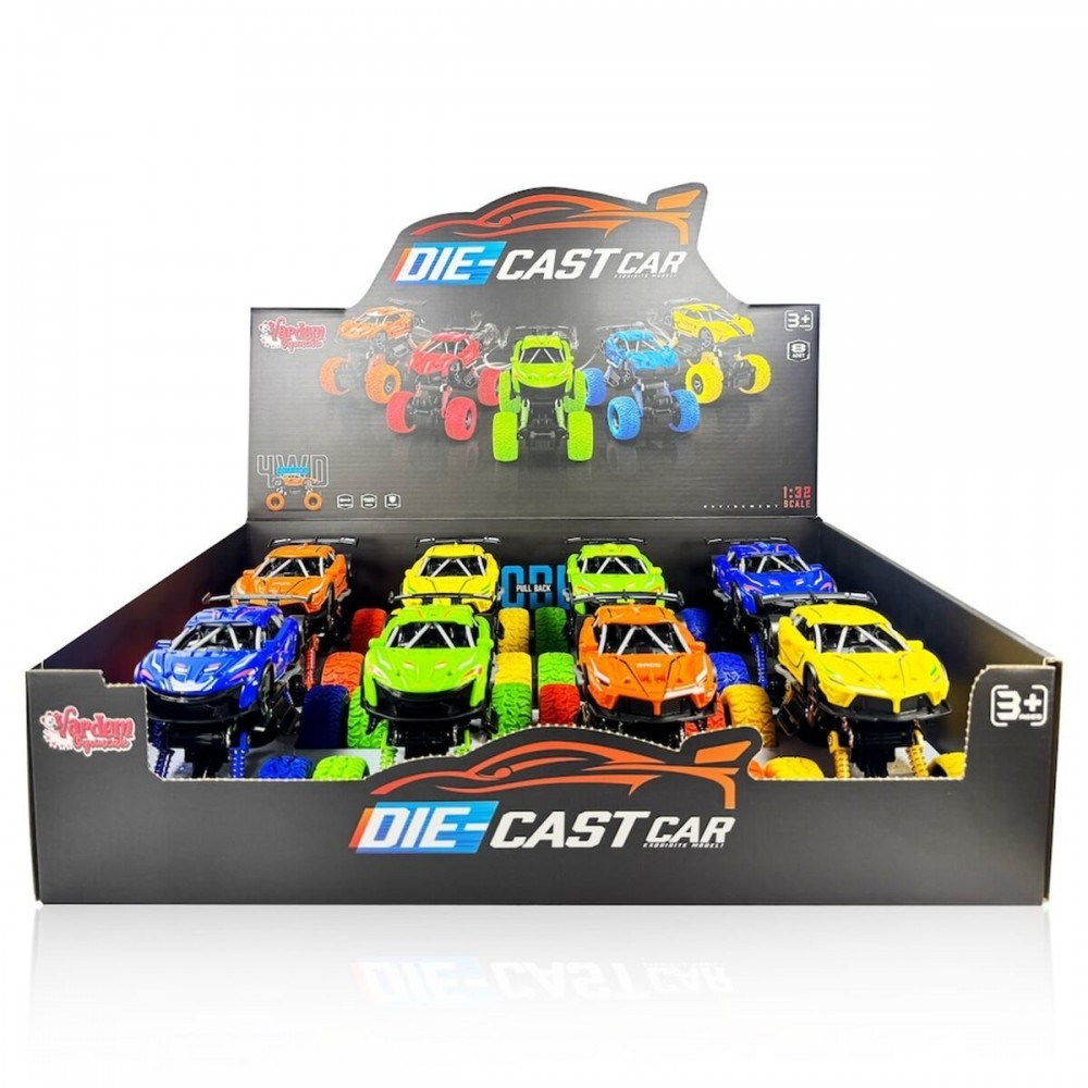 8'Lİ PAKETTE ÇEK BIRAK DIE CAST OFF ROAD ARABASI (48)
