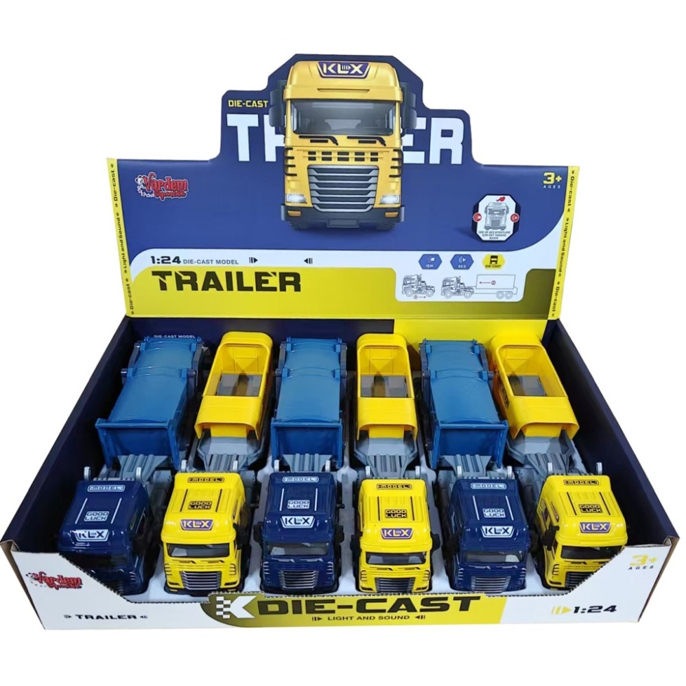6'LI PAKETTE SÜRTMELİ DIE CAST SESLİ VE IŞIKLI KAPALI KASA TIR (24)