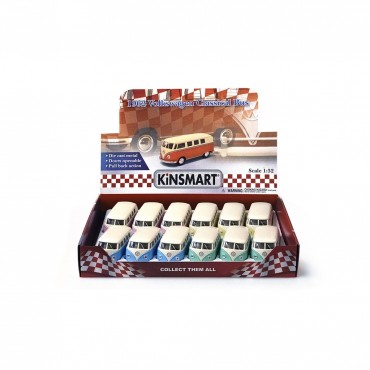 12'Lİ PAKETTE 1:32 ÇEK BIRAK 1962 VW CLASSIC (72) 