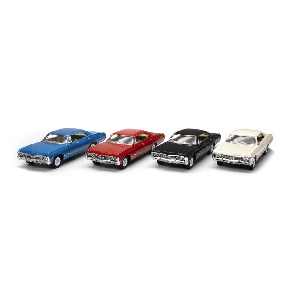 12'Lİ PAKETTE 1:43 ÇEK BIRAK 1967 CHEVROLET İMPALA (72)