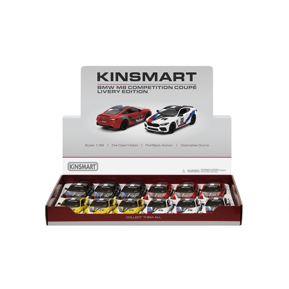 12'Lİ PAKETTE 1:38 ÇEK BIRAK BMW M8 COMPETİTİON COUPÉ LİVERY EDİTİON (72)