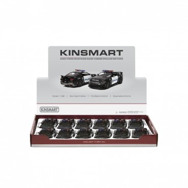 12'Lİ PAKETTE 1:38 ÇEK BIRAK FORD MUSTANG DARK HOUSE POLİS (72)