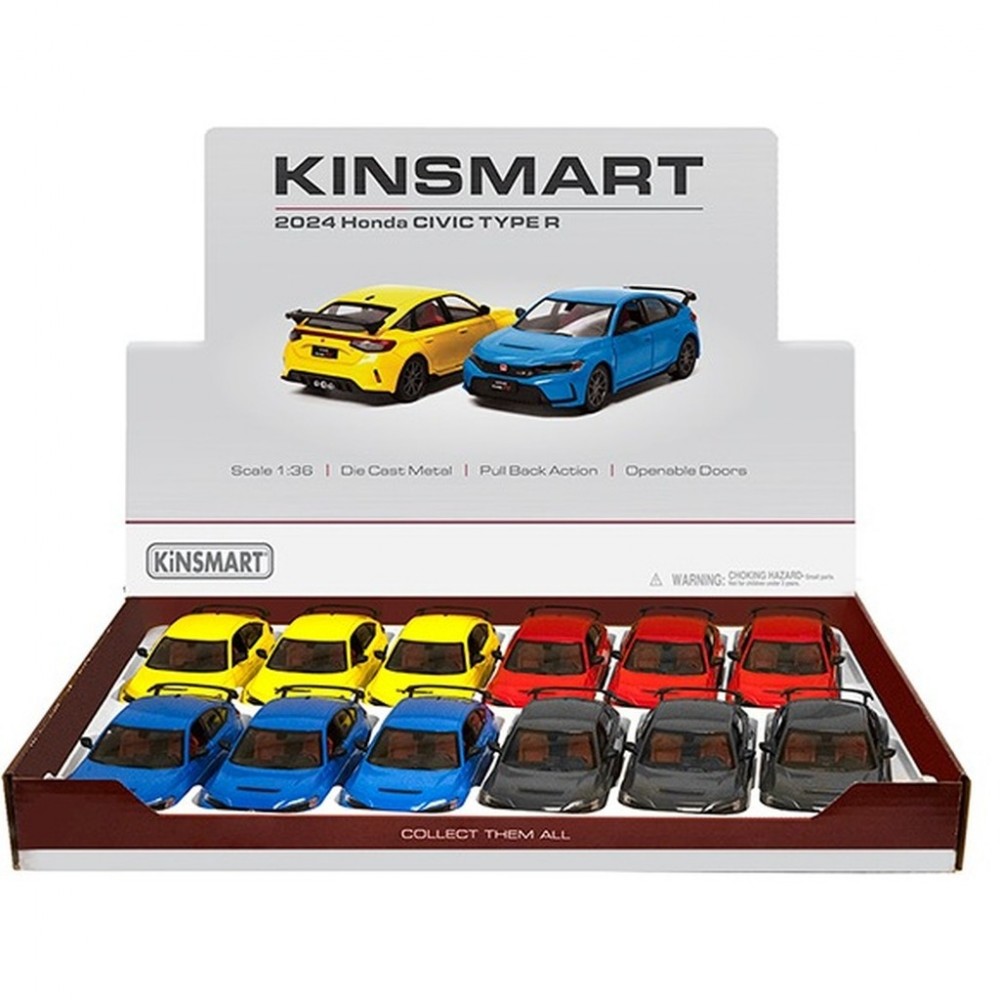 12'Lİ PAKETTE 1:36 ÇEK BIRAK 2024 HONDA CIVIC TYPE R (72)