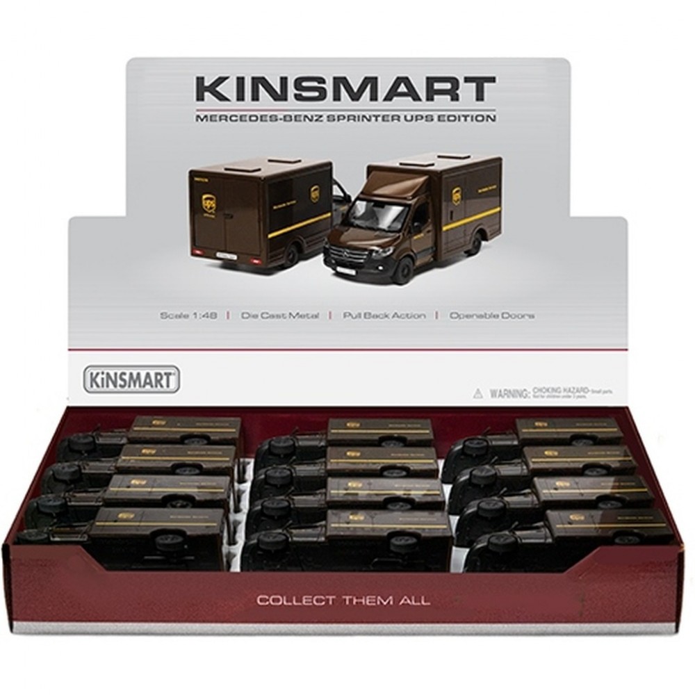 12'Lİ PAKETTE 1:48 ÇEK BIRAK MERCEDES-BENZ SPRINTER UPS EDITION (72)