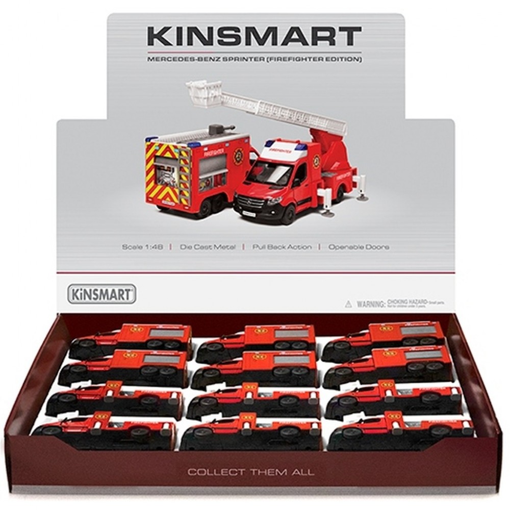 12'Lİ PAKETTE 1:48 ÇEK BIRAK MERCEDES-BENZ SPRINTER İTFAİYE (72)