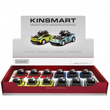 12'Lİ PAKETTE 1:36 ÇEK BIRAK PORSCHE 911 RALLYE (72)