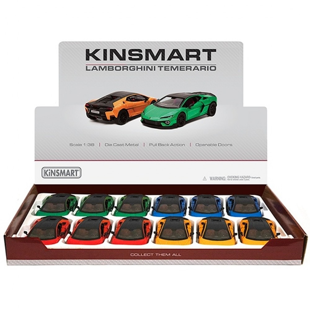 12'Lİ PAKETTE 1:38 ÇEK BIRAK LAMBORGHINI TEMERARİO (72)