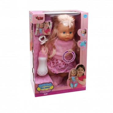 30 CM SESLİ EMZİKLİ VE BİBERONLU ALTINI ISLATAN BEBEK (24)