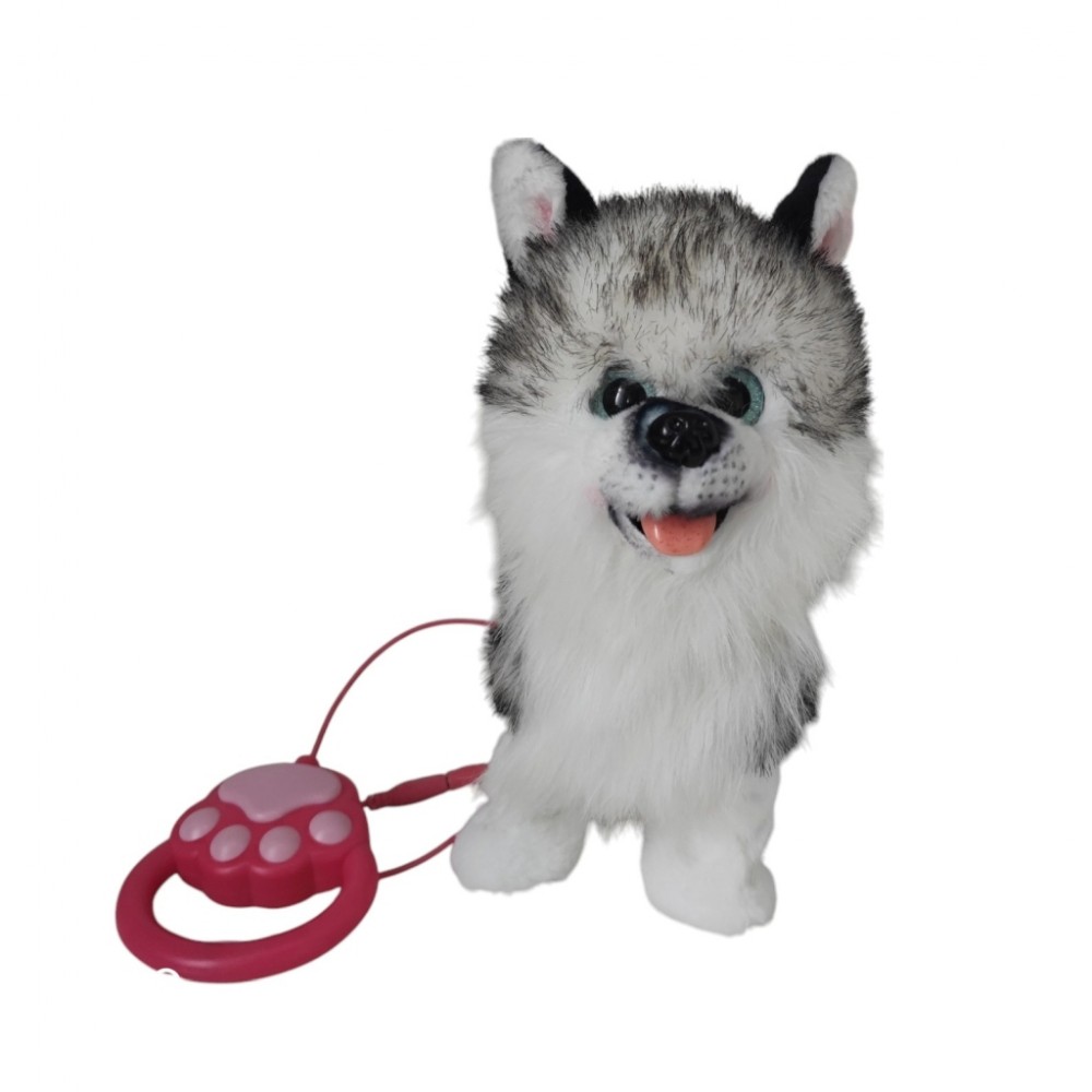 PELUŞ TASMALI YÜRÜYEN HUSKY KÖPEK (12)