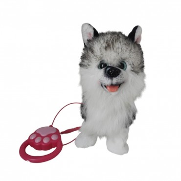 PELUŞ TASMALI YÜRÜYEN HUSKY KÖPEK (12)