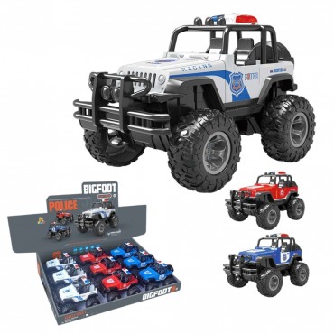 9'LU PAKETTE ÇEK BIRAK ÜSTÜ AÇIK BİGFOOT OFF-ROAD POLİS JEEP (72)