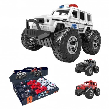 9'LU PAKETTE SÜRTMELİ OFF-ROAD POLİS JEEP (72)