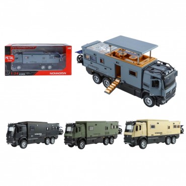 KUT. 1:24 SESLİ VE IŞIKLI MOTORLU MODEL KARAVAN (18)