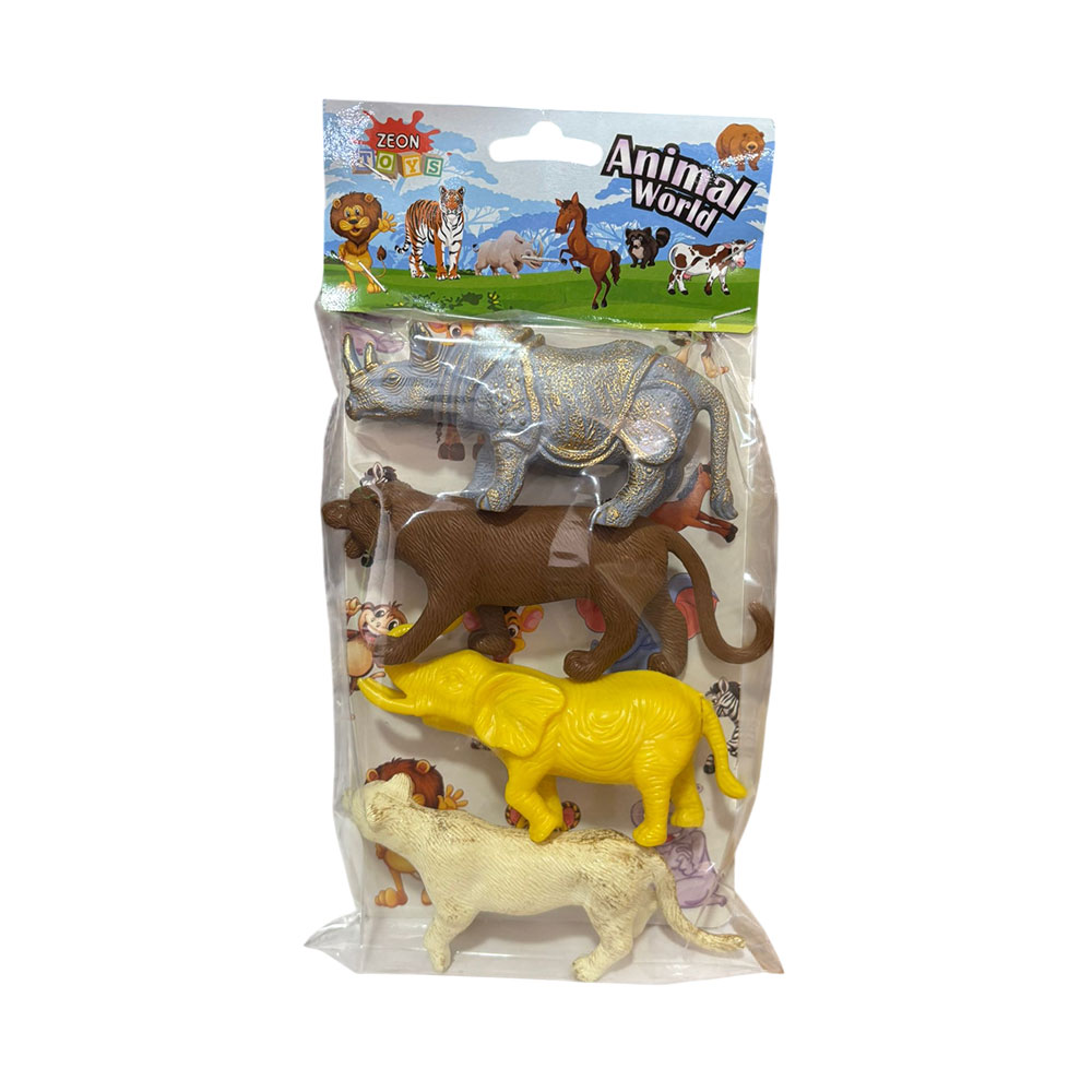 PVC'DE 4'LÜ HAYVAN SET (100)